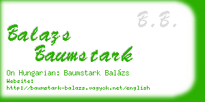balazs baumstark business card